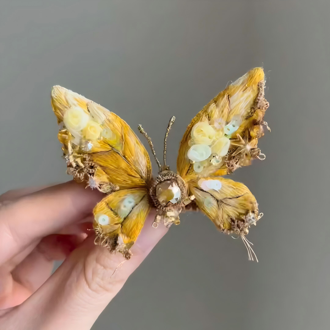 Yellow Butterfly：Brooch/Hairband /Necklace