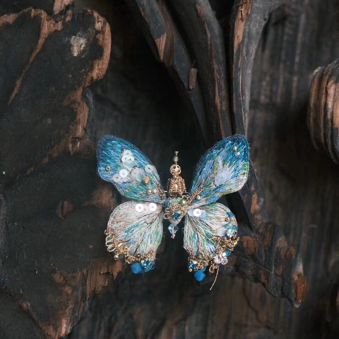 Blue Butterfly：Brooch/Hairband /Necklace