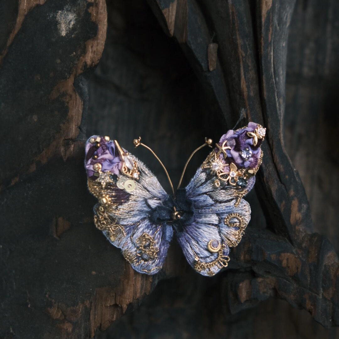 Purple Butterfly：Brooch/Hairband /Necklace