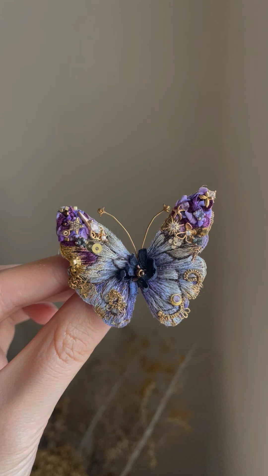 Purple Butterfly：Brooch/Hairband /Necklace