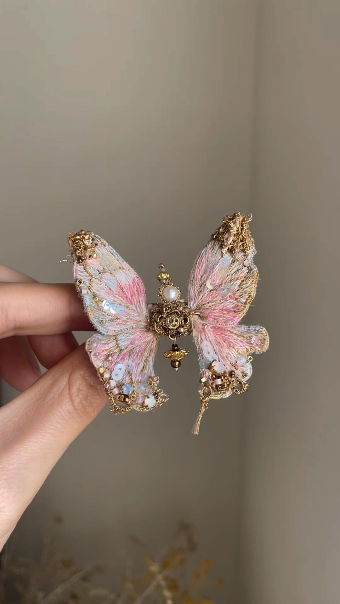 Pink Butterfly：Brooch/Hairband /Necklace