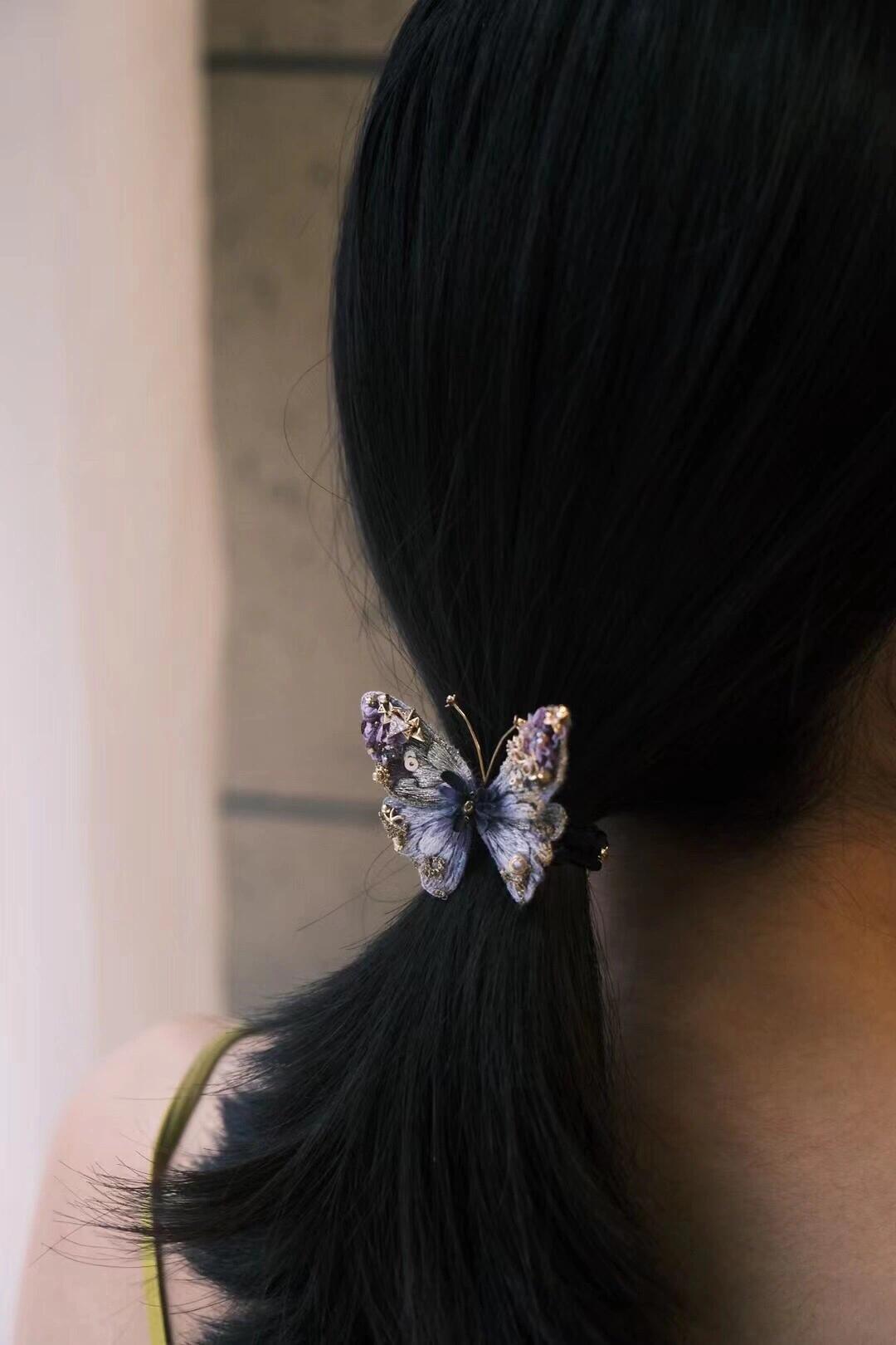 Purple Butterfly：Brooch/Hairband /Necklace