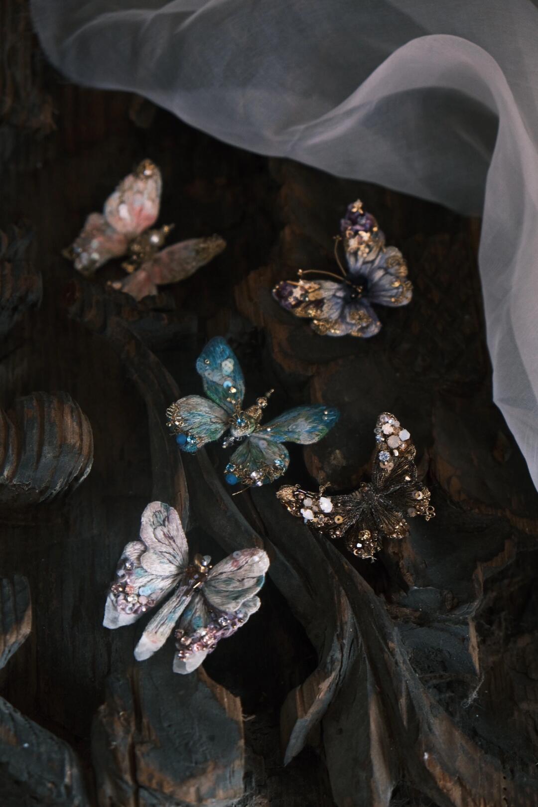 Blue Butterfly：Brooch/Hairband /Necklace