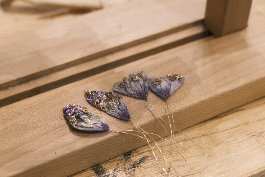 Purple Butterfly：Brooch/Hairband /Necklace