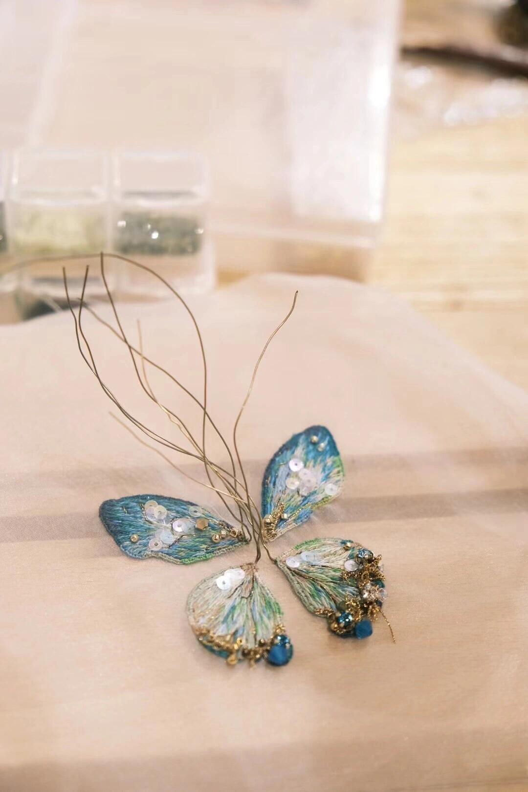 Blue Butterfly：Brooch/Hairband /Necklace