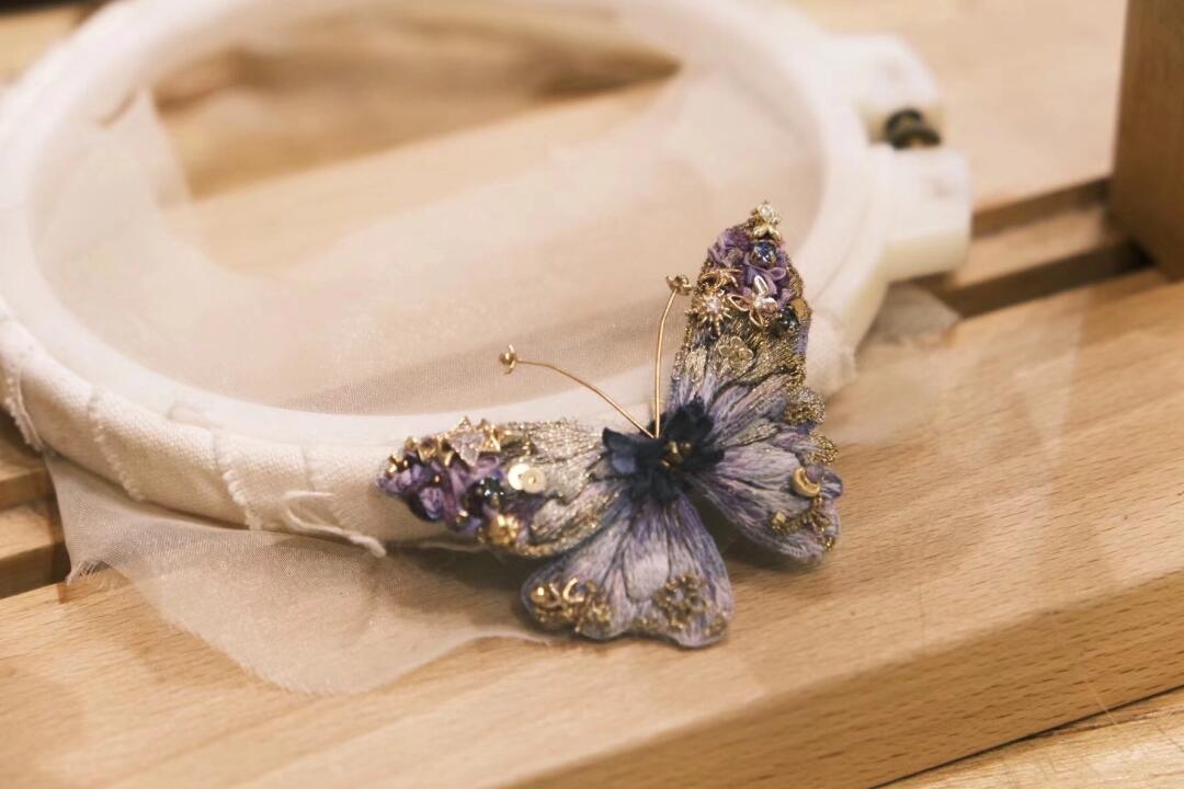 Purple Butterfly：Brooch/Hairband /Necklace